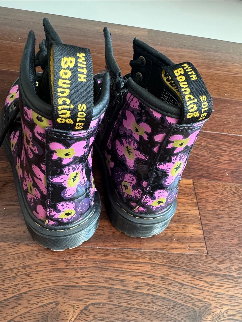 Dr. Martens girls floral parent ankle boot